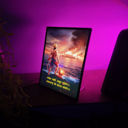 Veer Hanuman LED Frame