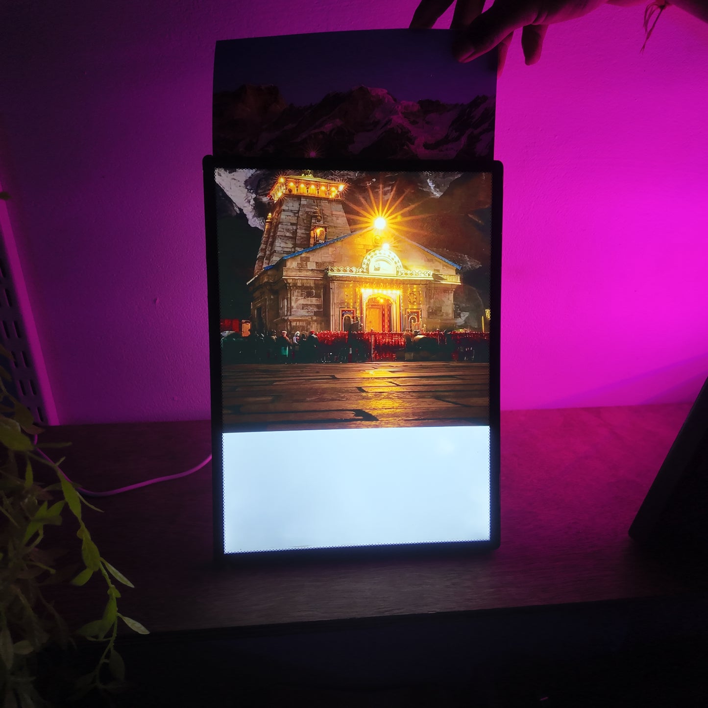Kedarnath Mandir LED Frame