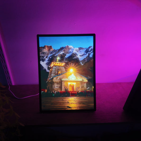 Kedarnath Mandir LED Frame