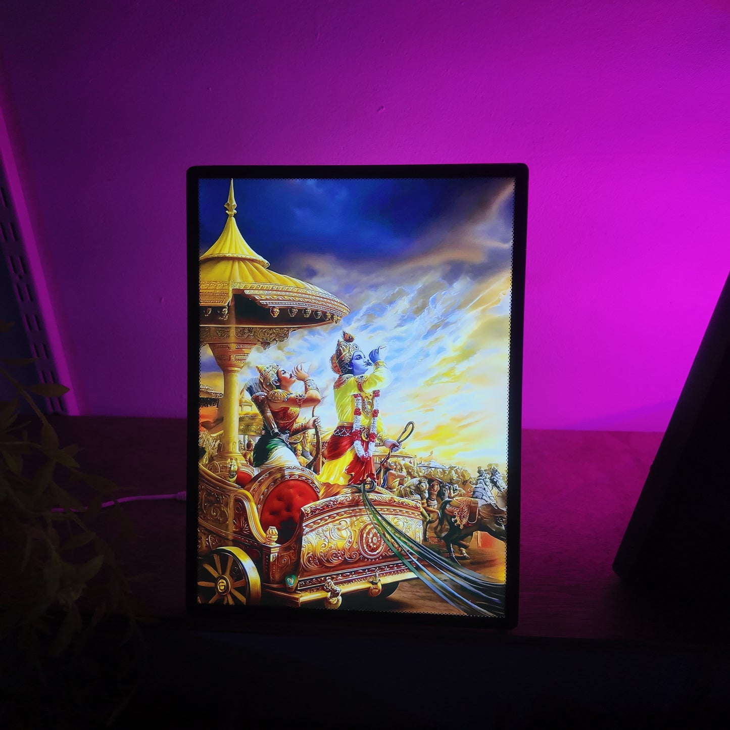 Shri Krishna LED Frame